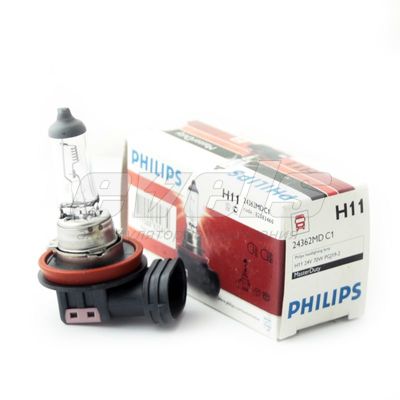 Лампа "PHILIPS" 24v H11 70W (PGJ19-2) MasterDuty (виброустойчивая) кор. — основное фото